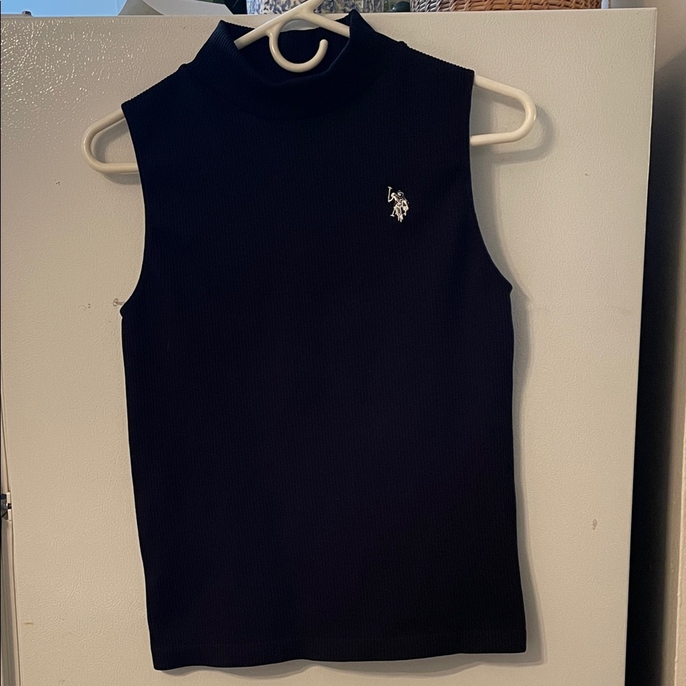 U.S. Polo Assn. L/XL Black Sleeveless Tank Top